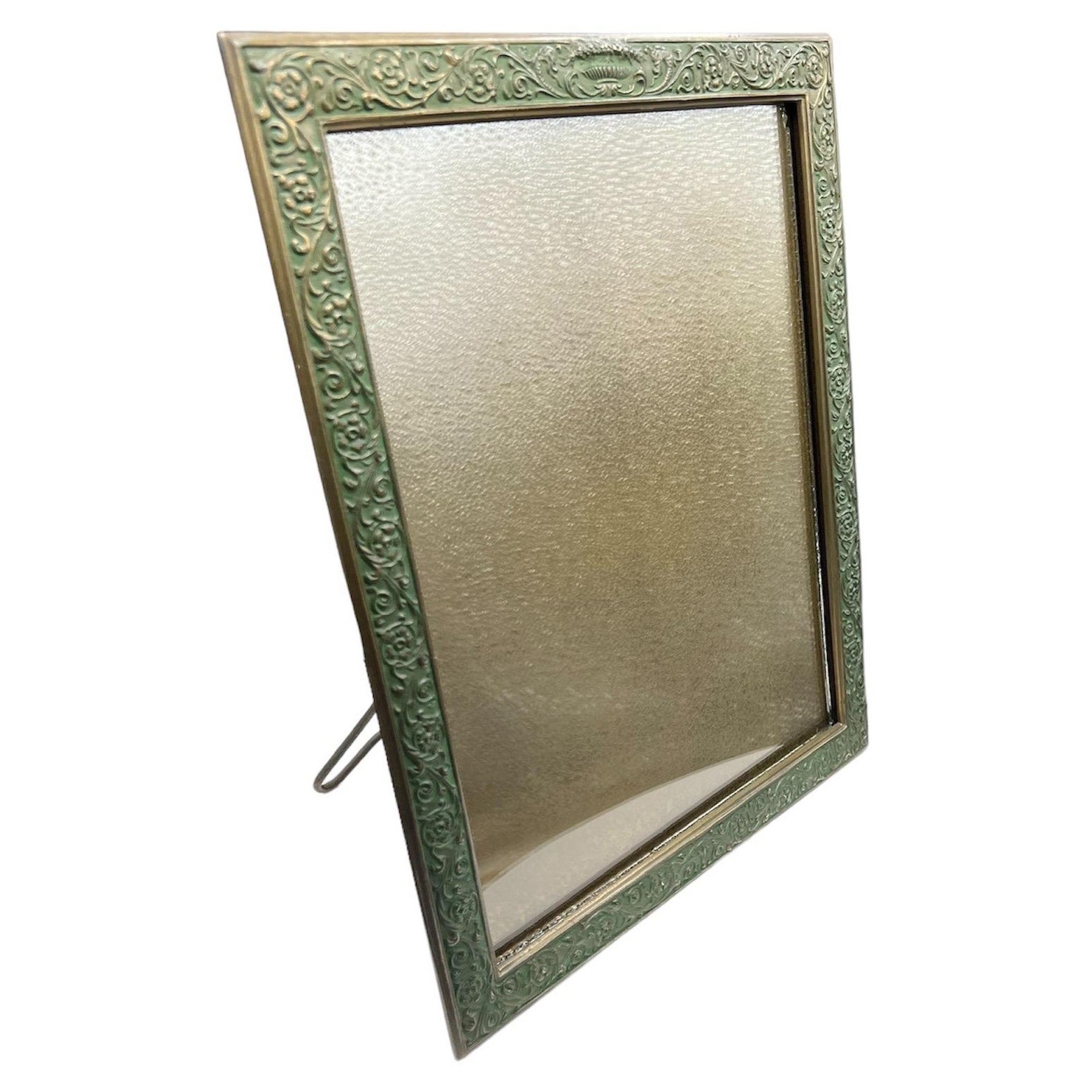 Tiffany Studios gilt-bronze picture frame, Stamped Tiffany Studios/NY/1611. For Sale