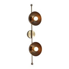 Mod Brass Dome Wall Sconce Two by Lamp Shaper