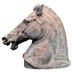 Roman Horse in Terracotta, End 19th Century