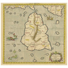 Antique Ptolemaic Map of Ceylon or nowadays Sri Lanka