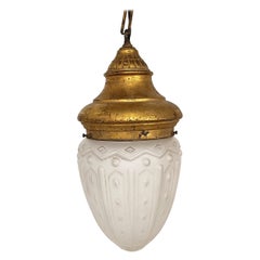 Vintage neoclassical pendant light, 1950s