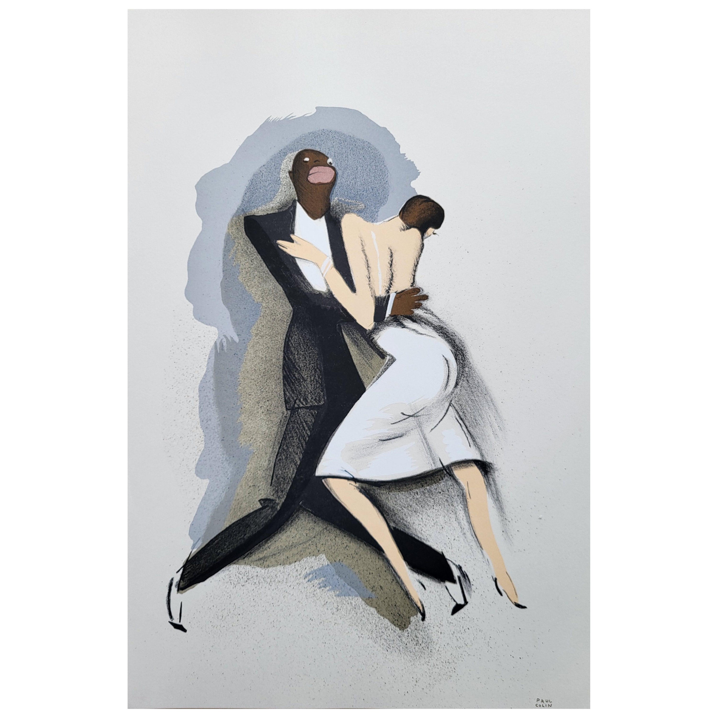 PAUL COLIN - LE TUMULTE NOIR 12  Litografía sobre papel Rivoli marfil ondulado