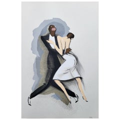 PAUL COLIN - LE TUMULTE NOIR 12  Lithographie auf elfenbeinfarbenem Rivoli-Wäschepapier