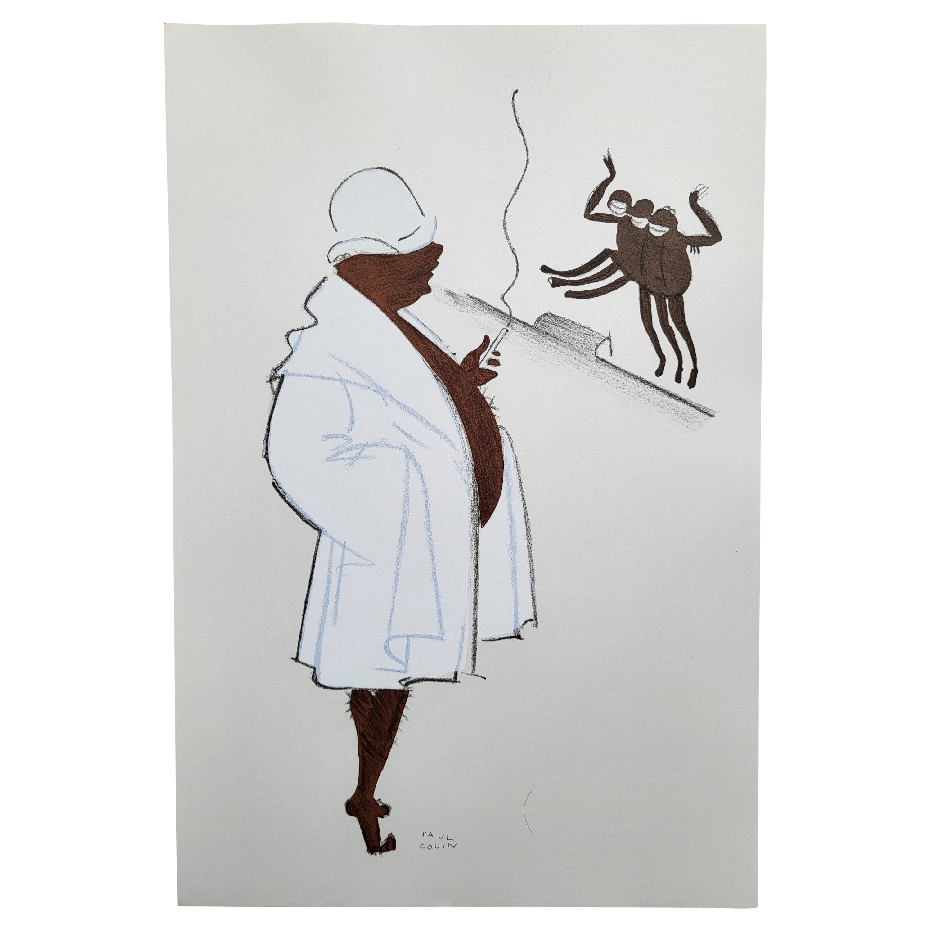 PAUL COLIN - LE TUMULTE NOIR 12  Lithograph on ivory Rivoli wove paper For Sale