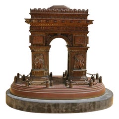 Mid-19th Century Grand Tour Bronze Statue of the Arc De Triomph
