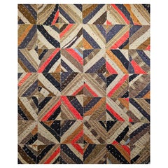 Retro An American Civil War Era African American Southern Quilt From the Deep South