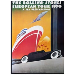 1970 Rolling Stones - European Tour Original Vintage Poster