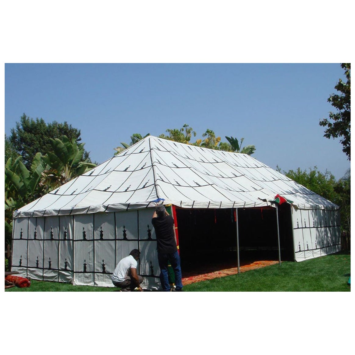 Marokkanisches traditionelles Caidale-Zelt, 20 Fuß x 40 Fuß im Angebot