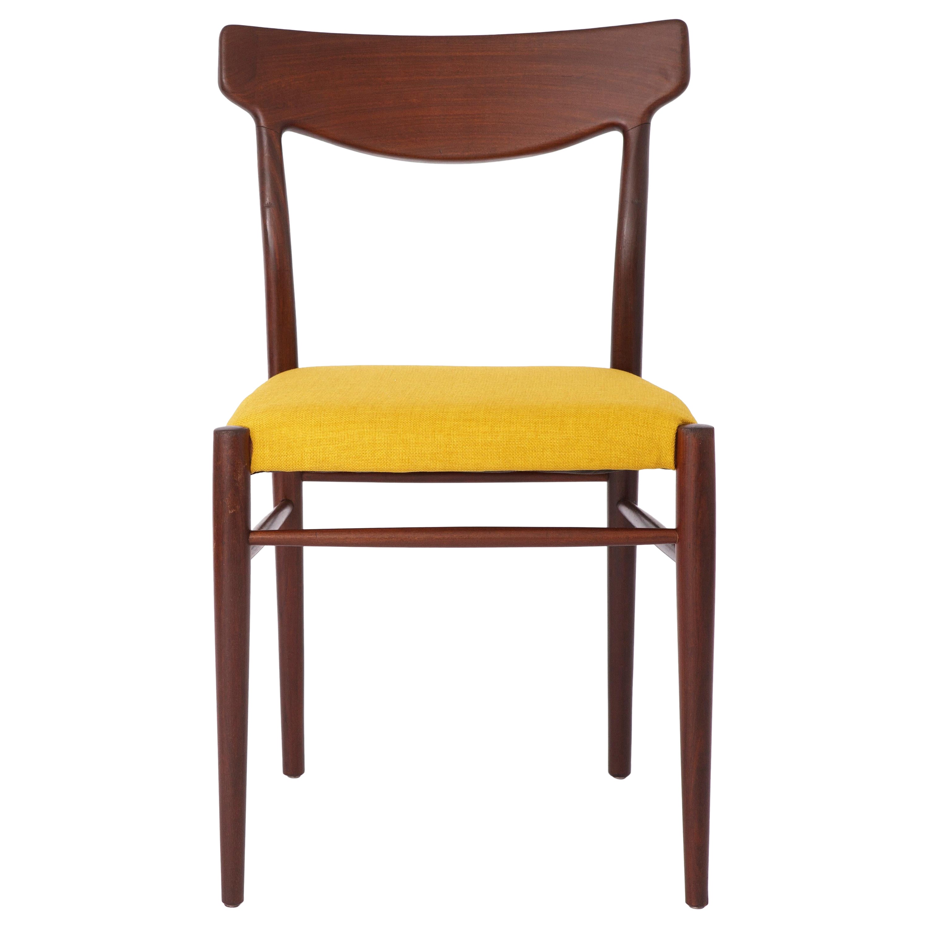 Midcentury Teak Desk Chair Lübke 1960s Vintage For Sale