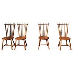 Retro Set of 4 Dutch dining chairs 1960's by De Star Gelderland 