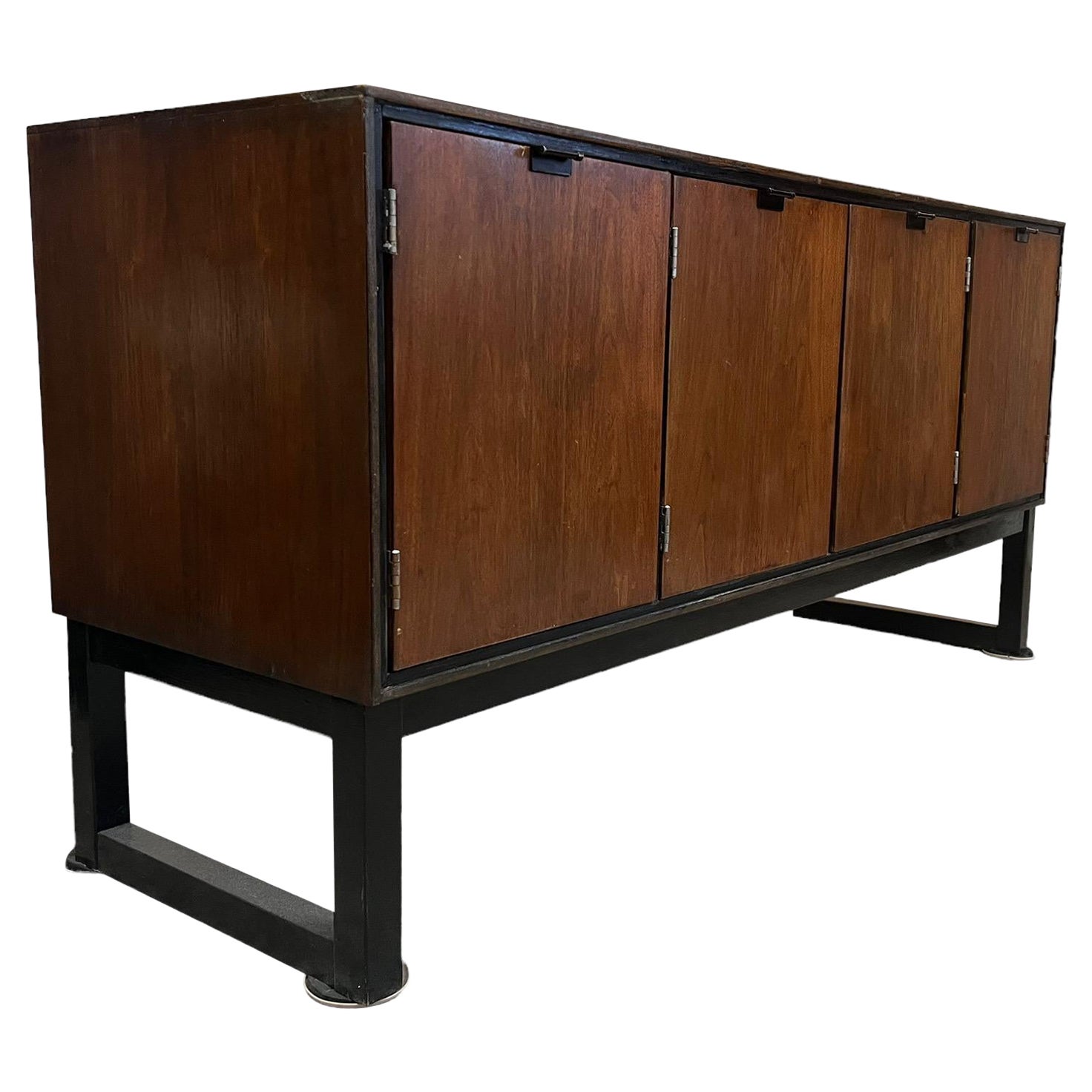 Vintage Mid Century Modern Credenza Cabinet by Stanley