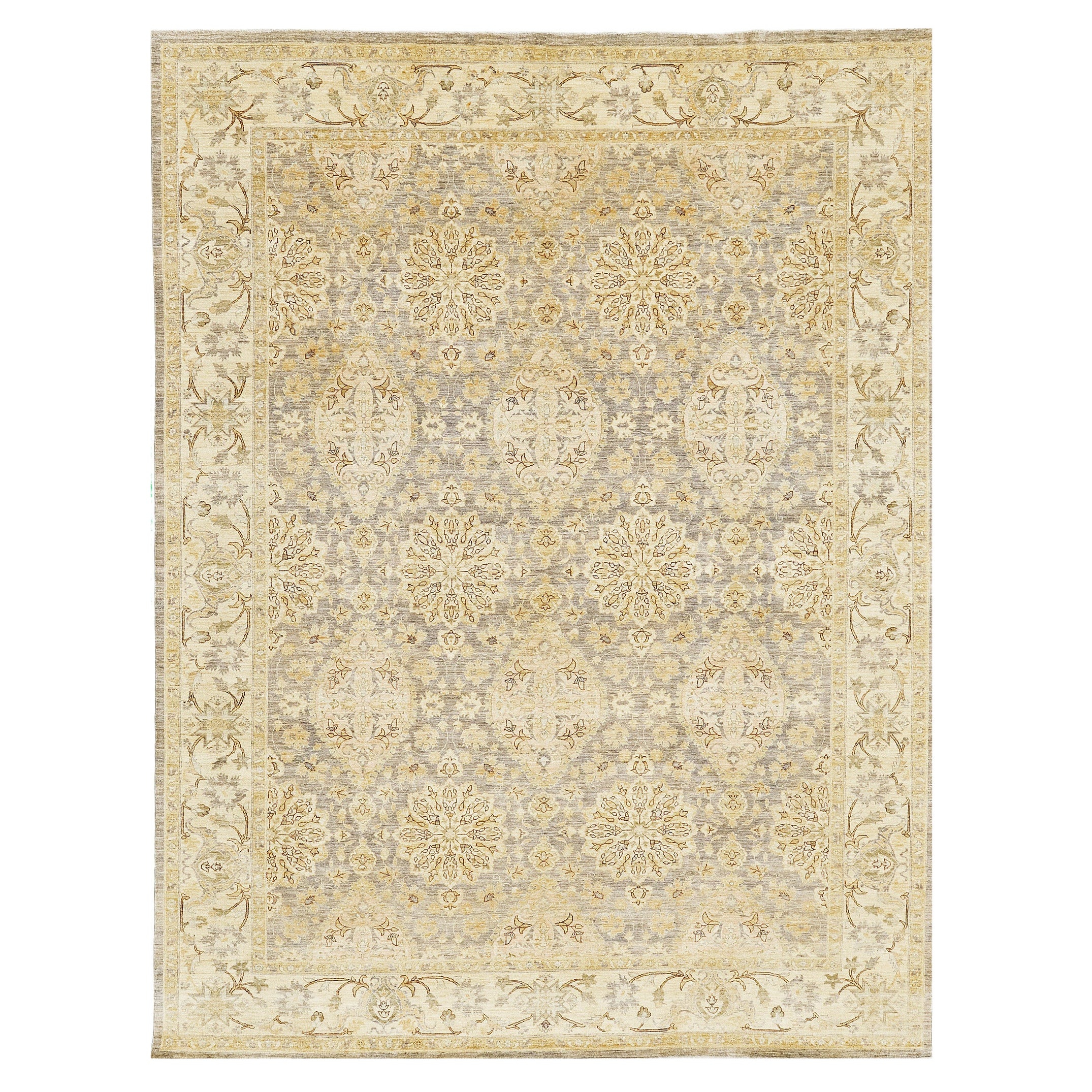 Natural Dye Agra Design Rug Bliss Collection D5556 For Sale