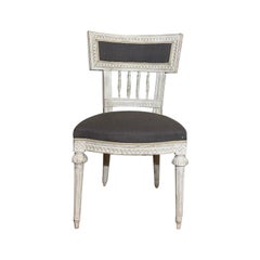 Antique A set of 8 Gustavian dining room chairs