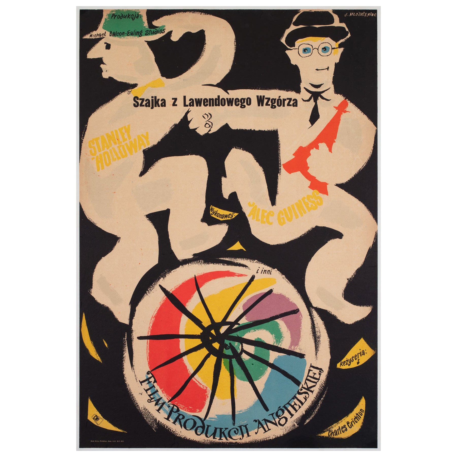 The Lavender Hill Mob 1956 Polish A1 Film Poster, Jan Mlodozeniec For Sale