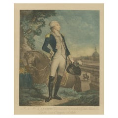 Antique Print of Marie-Joseph Paul Yves Roch Gilbert du Motier de La Fayette