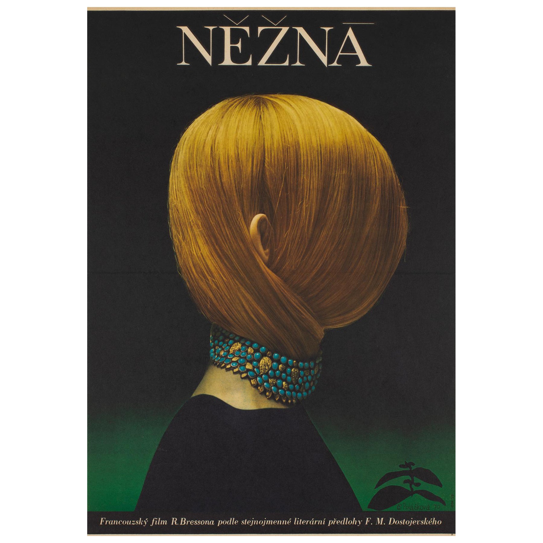 Nezna Une Femme Douce 1970 Original Czech Film Poster, Olga Poláčková-Vyleťalová For Sale