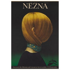 Nezna Une Femme Douce 1970 Original Czech Film Poster, Olga Poláčková-Vyleťalová