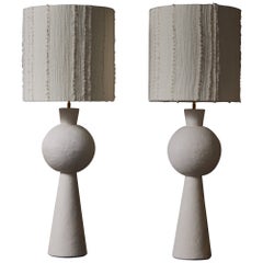 Pair of Decorative Plaster Table Lamps