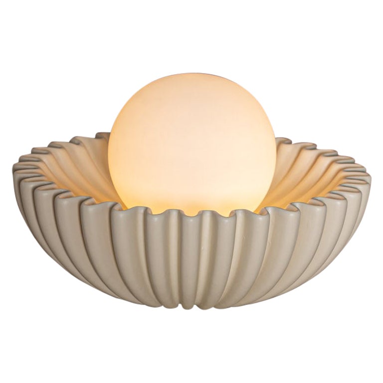 Ostro Ecru Ceramic Table Lamp by Simone & Marcel For Sale