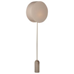 Pendolo White Alabaster Floor Lamp by Simone & Marcel