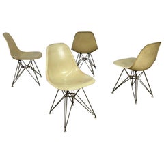 Vintage Herman Miller Fiberglass Shell Chair - set