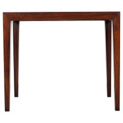 Retro Danish Modern Rosewood Side Table by Haslev