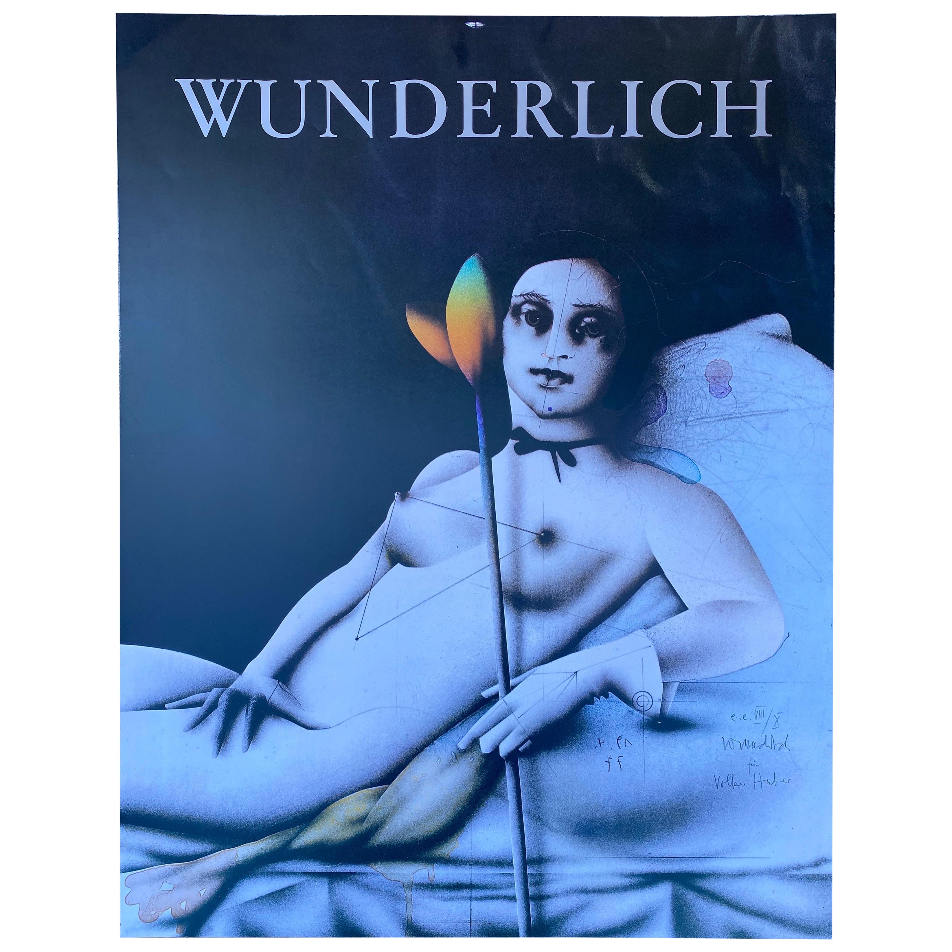1977 Paul Wunderlich "Flower For Olympia" Print For Sale