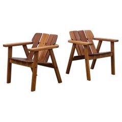 Vintage Taj Style Chairs Attributed to Sergio Rodrigues