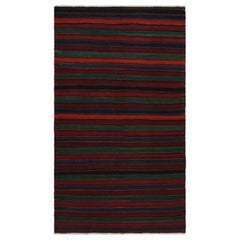 Afghani-Kelim-Teppich im Vintage-Stil des Afghani-Stammes, in Burgunderrot, von Rug & Kilim
