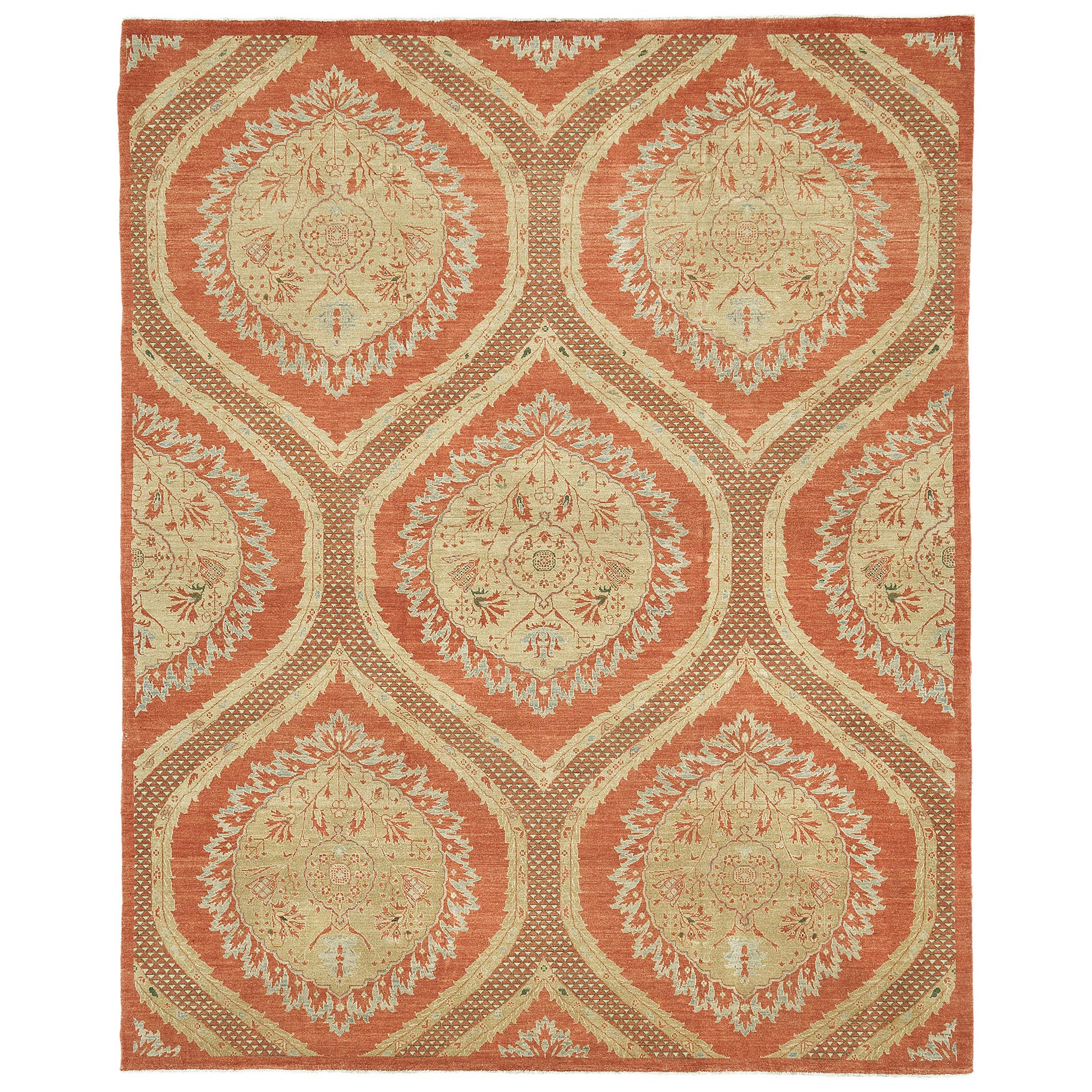 Natural Dye Transitional Style Arts and Crafts Rug For Sale