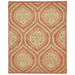 Natural Dye Transitional Style Arts and Crafts Rug