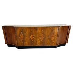 Mid-Century Modern Walnut Tambour Door Sideboard