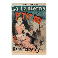 'La Lanterne p'tit mi', Original Vintage 18th Century Theatre Poster by J Cheret