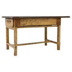 1800s French Wooden Work Table 