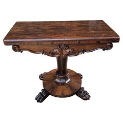 19th Century William IV Rosewood Card Table