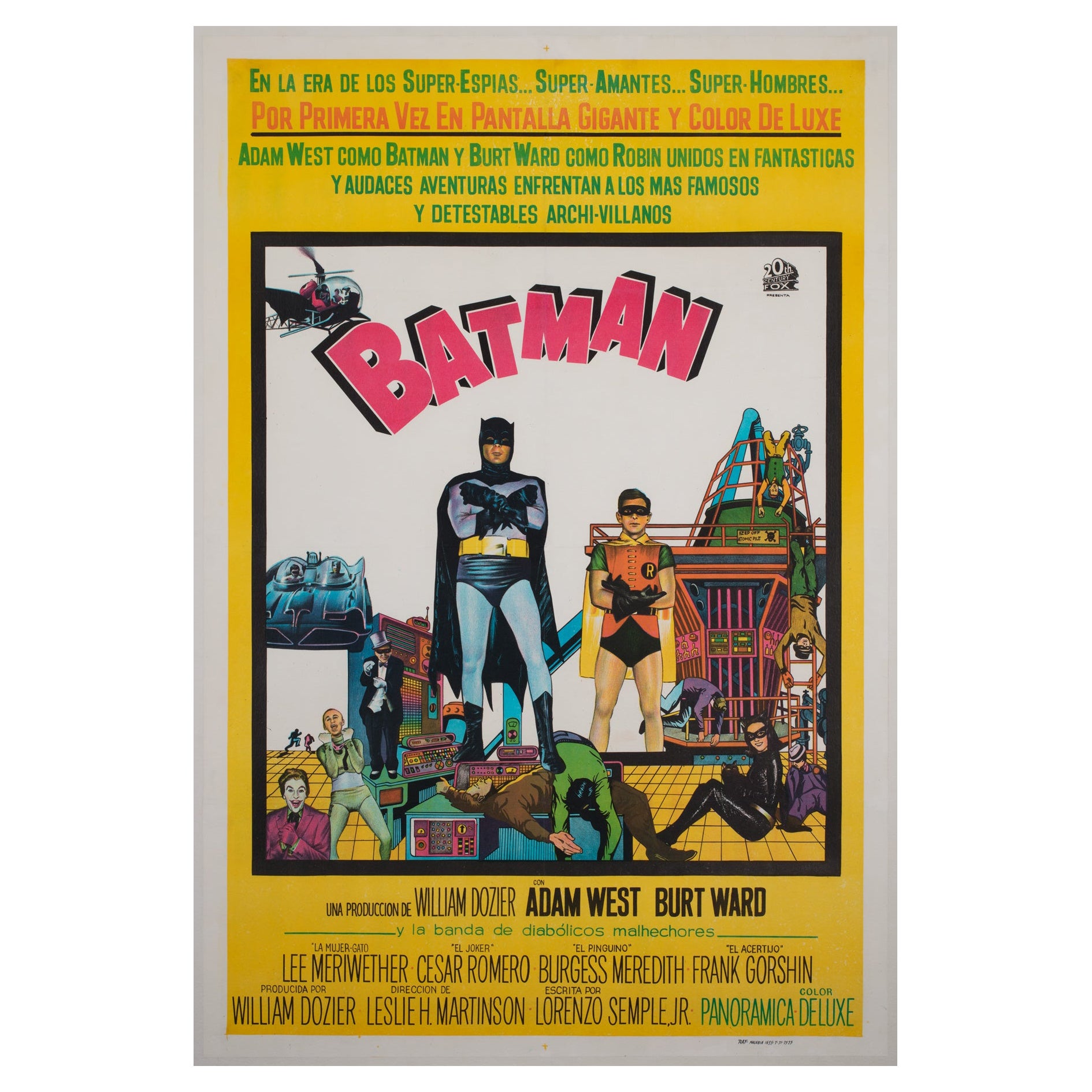 Batman 1966 Argentinian Film Poster For Sale