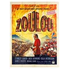 Zulu 1964 French Grande Film Poster. Roger Soubie