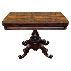 19th Century William IV Rosewood Card Table