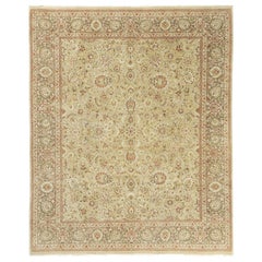 Feiner Naturfarbstoff Tabriz Allover-Design-Teppich