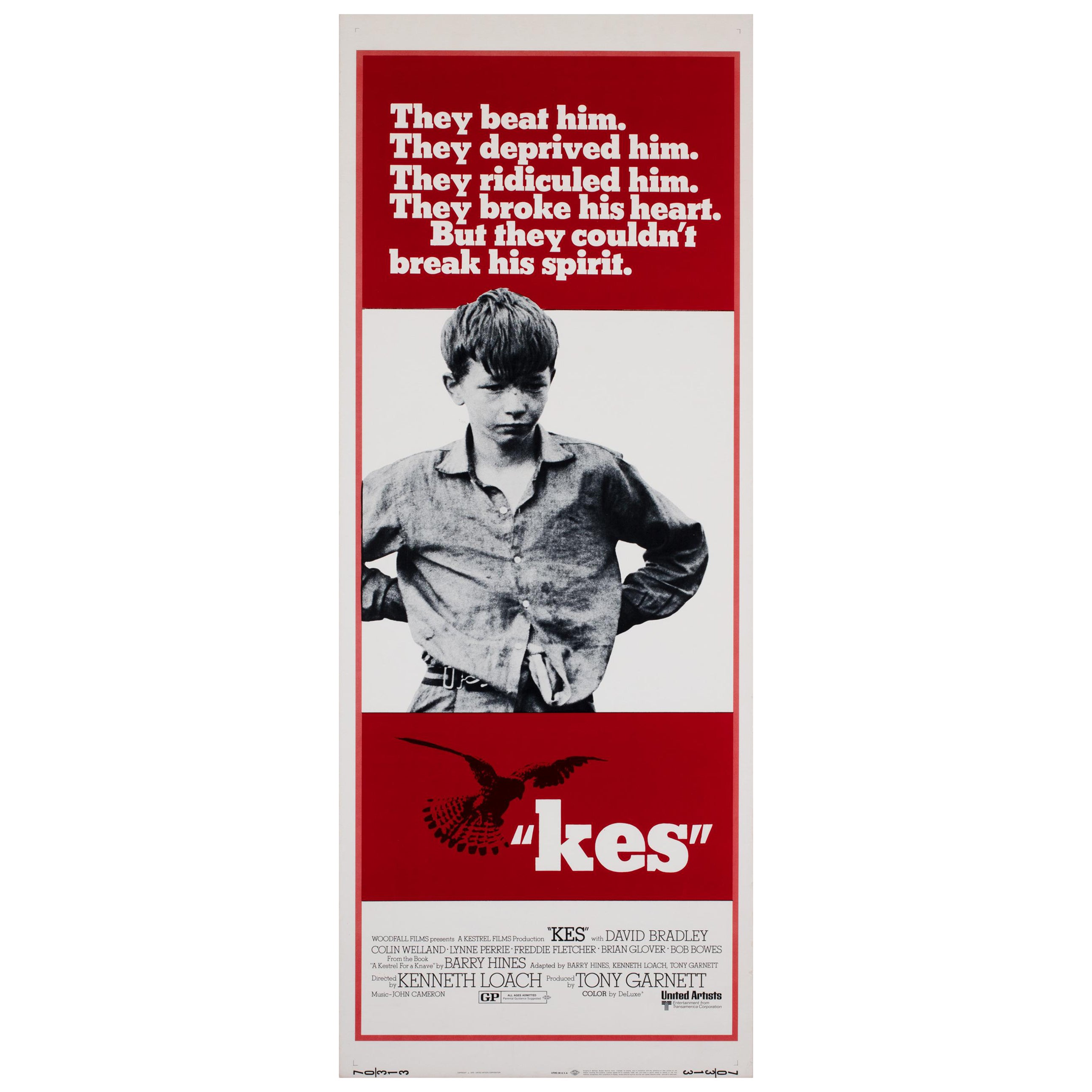 Kes 1971 US Insert Film Poster