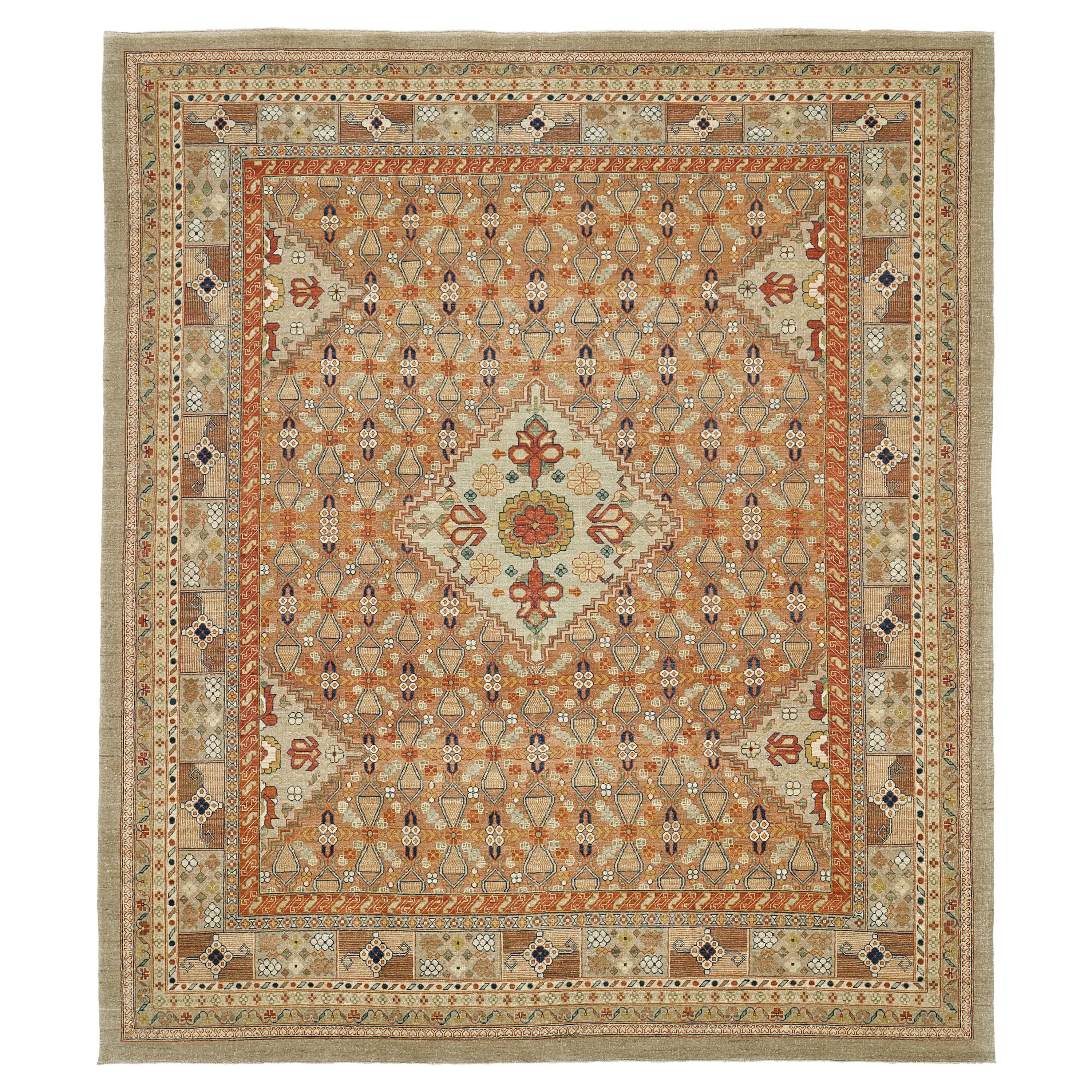 Natural Dye Malayer Revival Rug For Sale