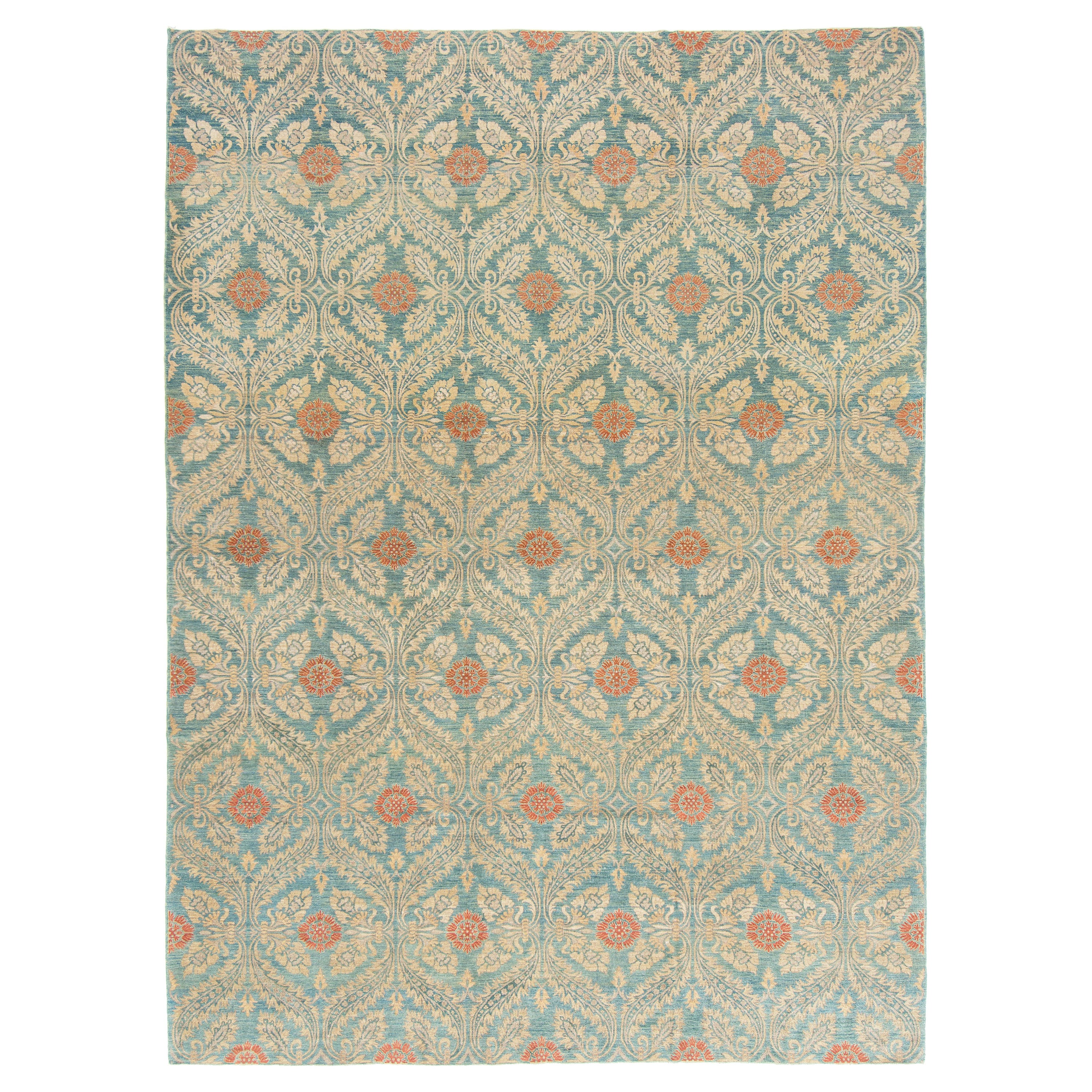 Natural Dye Transitional Rug Design Fable Collection For Sale