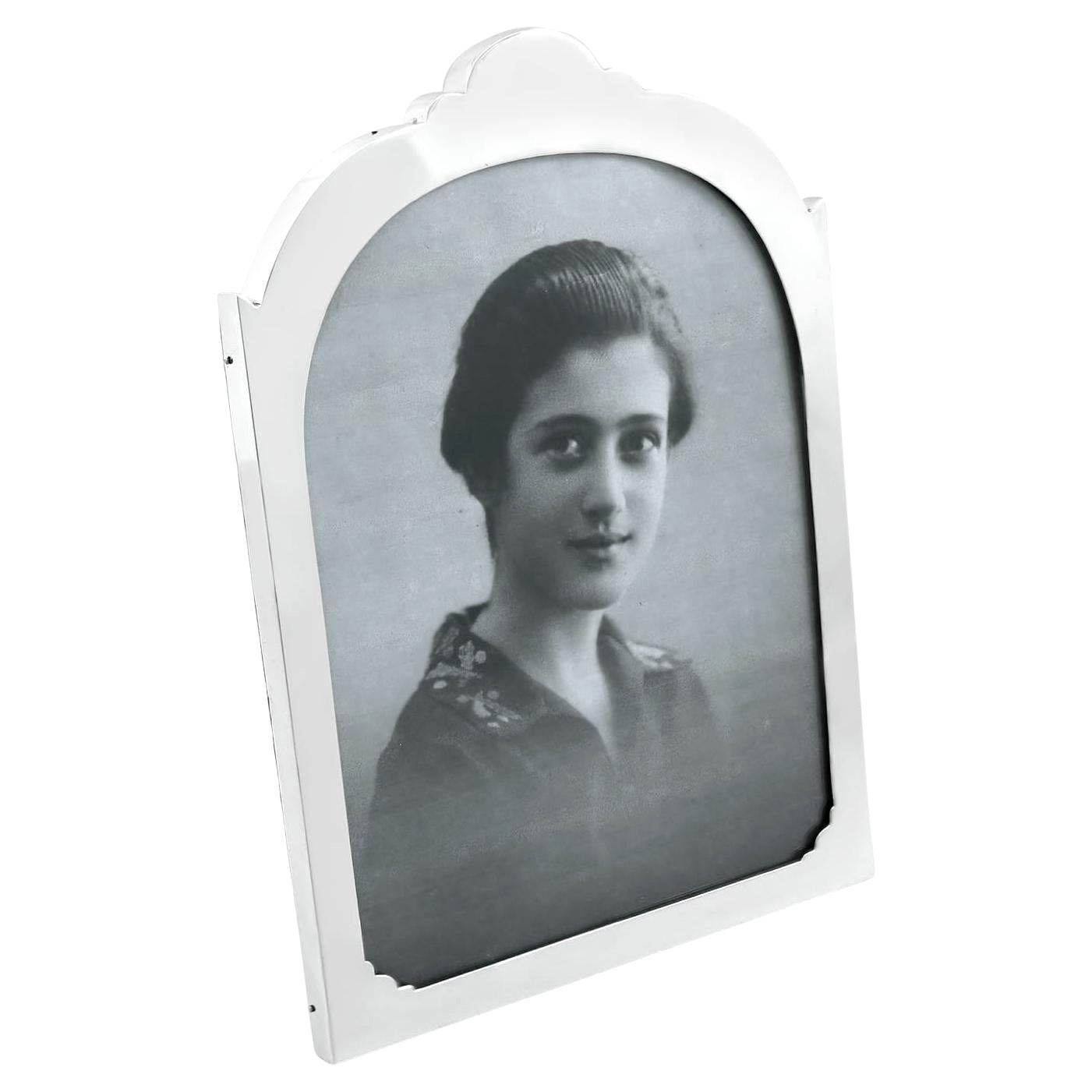 1920s Sterling Silver Photograph Frame For Sale