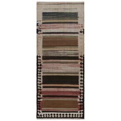 Used Persian tribal Kilim rug, with Stripes, from Rug & Kilim