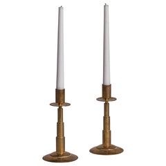 Dantorp, Candlesticks, Brass, Denmark, 1950s