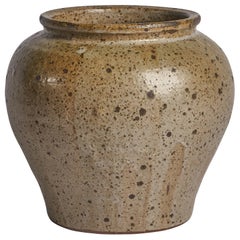 Vintage Rolf Palm, Vase, Stoneware, Sweden, 1968