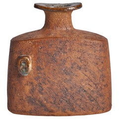 Curt Addin, Vase, Steingut, Schweden, 1970er Jahre