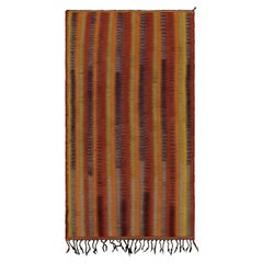 Retro Persian Kilim rug in Colorful Stripes by Rug & Kilim