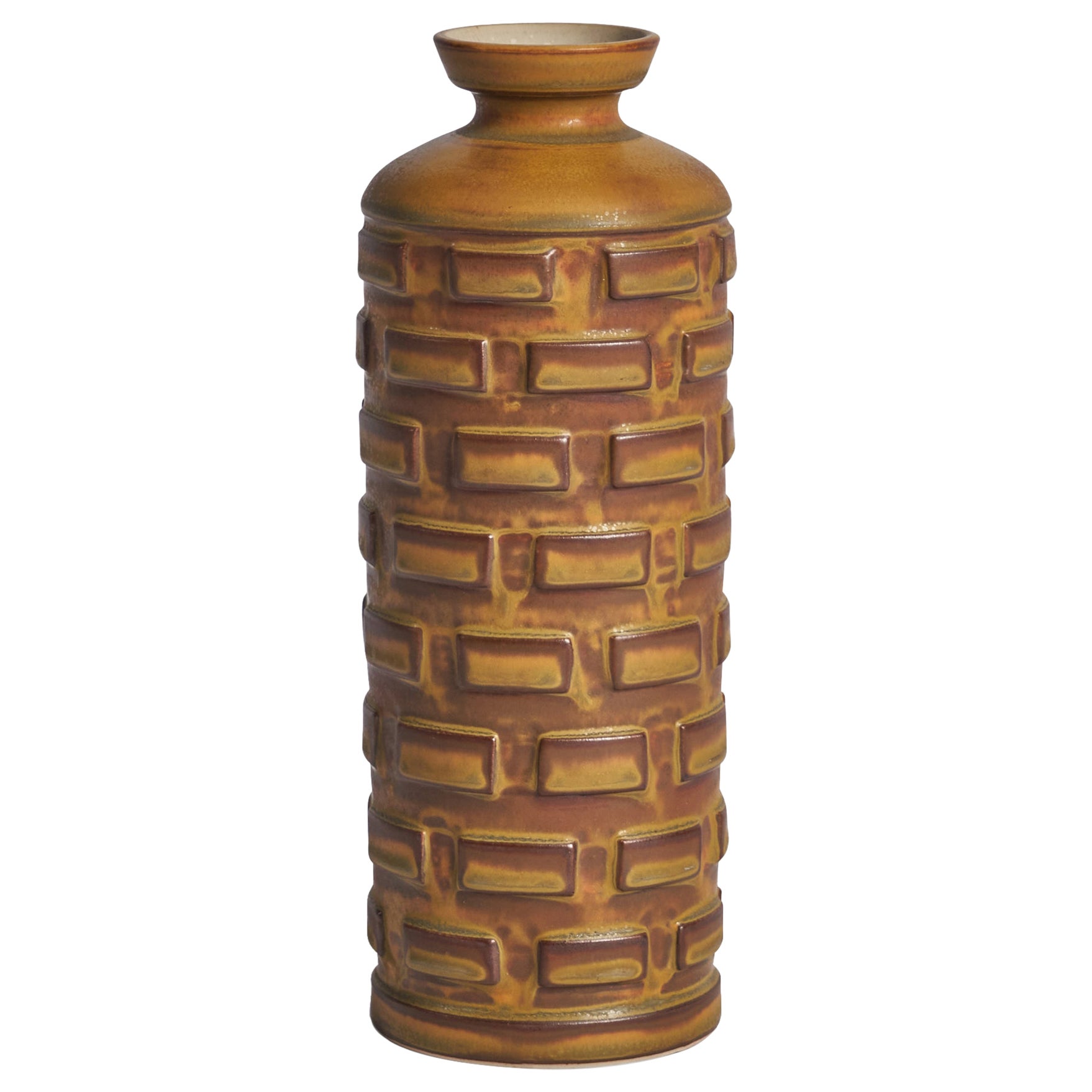 Munk Keramik, Vase, Steingut, Schweden, 1960er Jahre im Angebot
