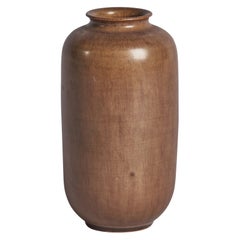 Höganäs Keramik, vase, grès, Suède, années 1950